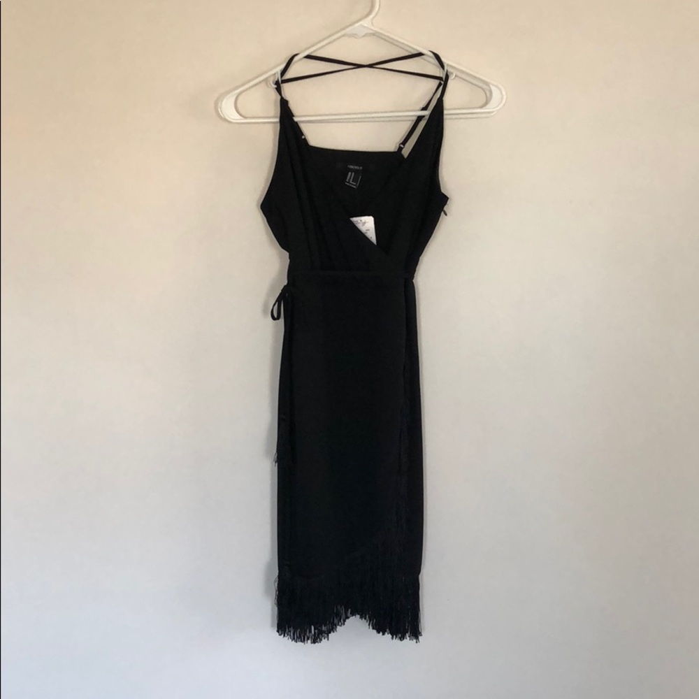 Black fringe dress